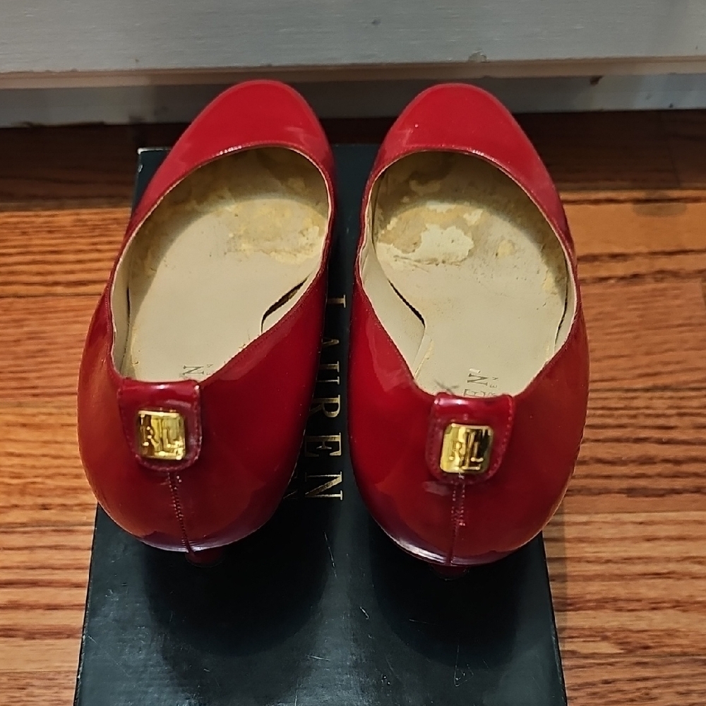 Ralph Lauren Women's Red Flats